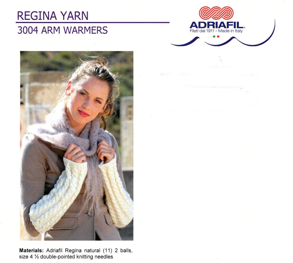 Adriafil Pattern Arm Warmers 3004 - Regina