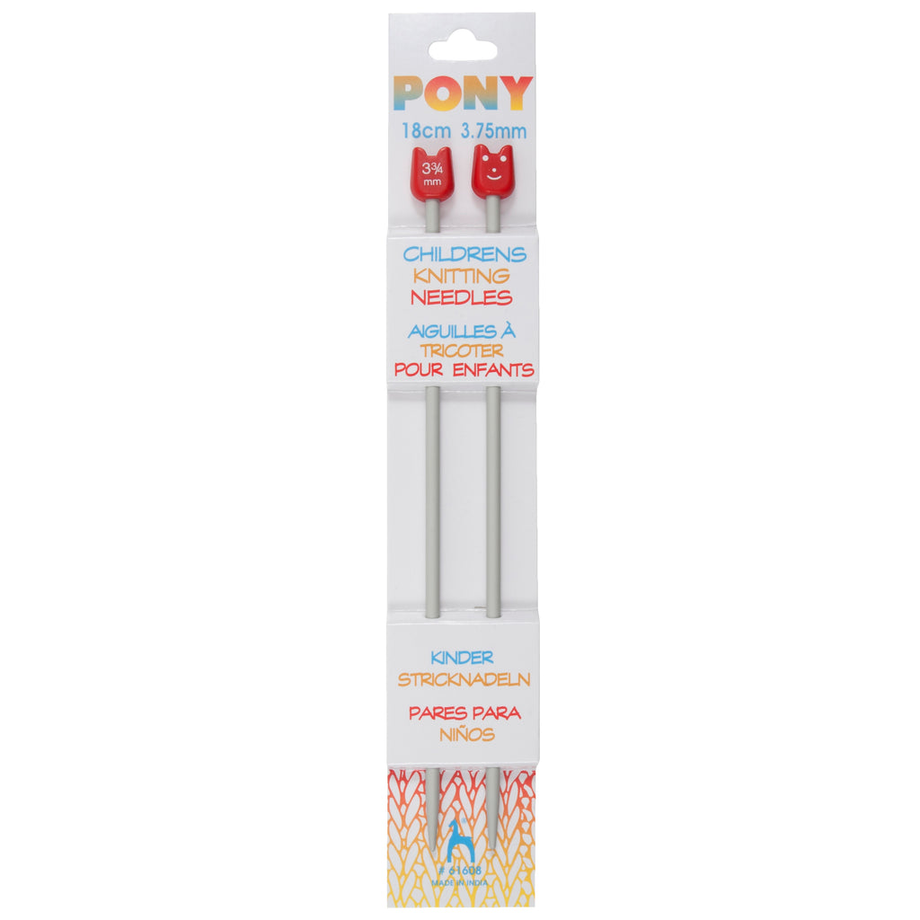 Childrens Knitting Needles: Aluminium: 18cm