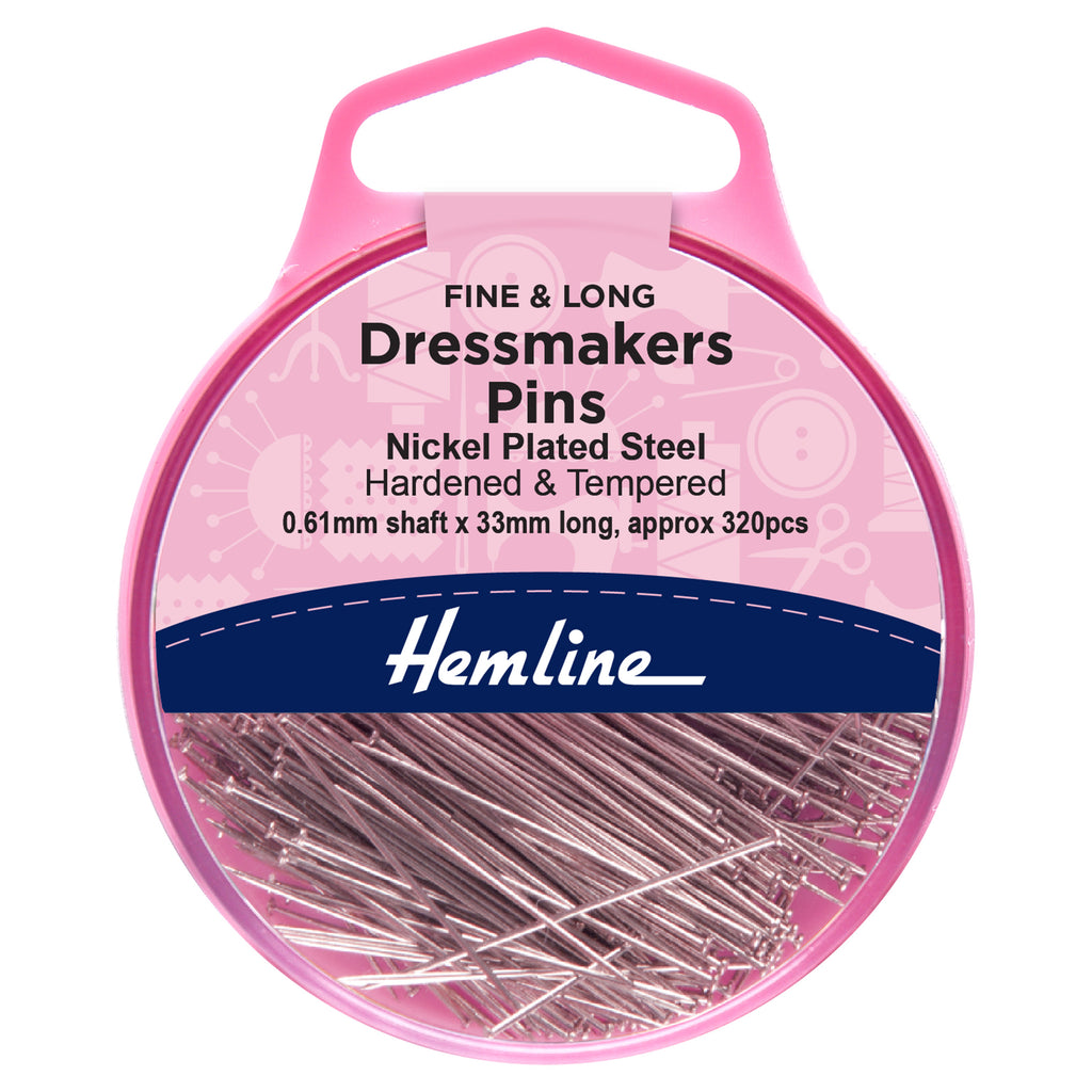 Dressmakers Pins: 0.61mm shaft: 33mm long