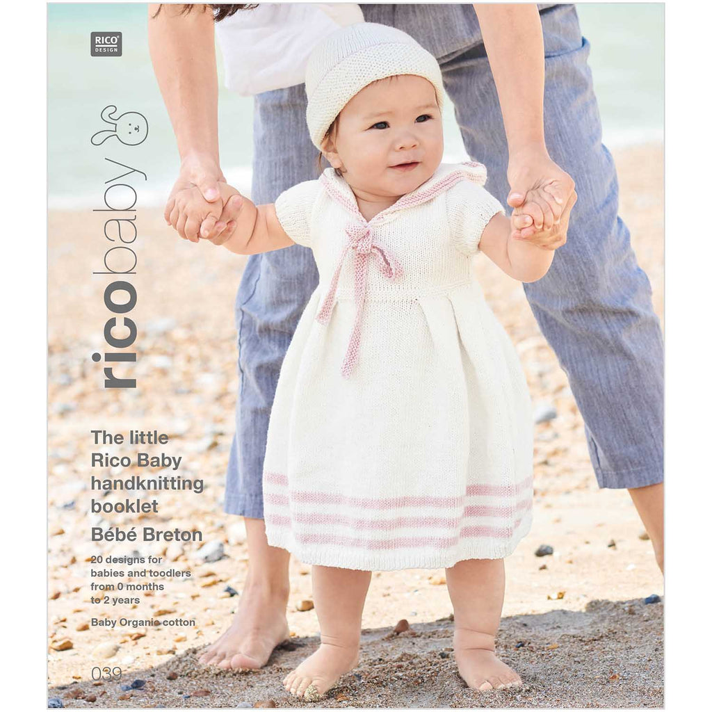 Rico Baby - The Little Rico Baby Handknitting Booklet Bébé Breton for Baby Organic Cotton 039