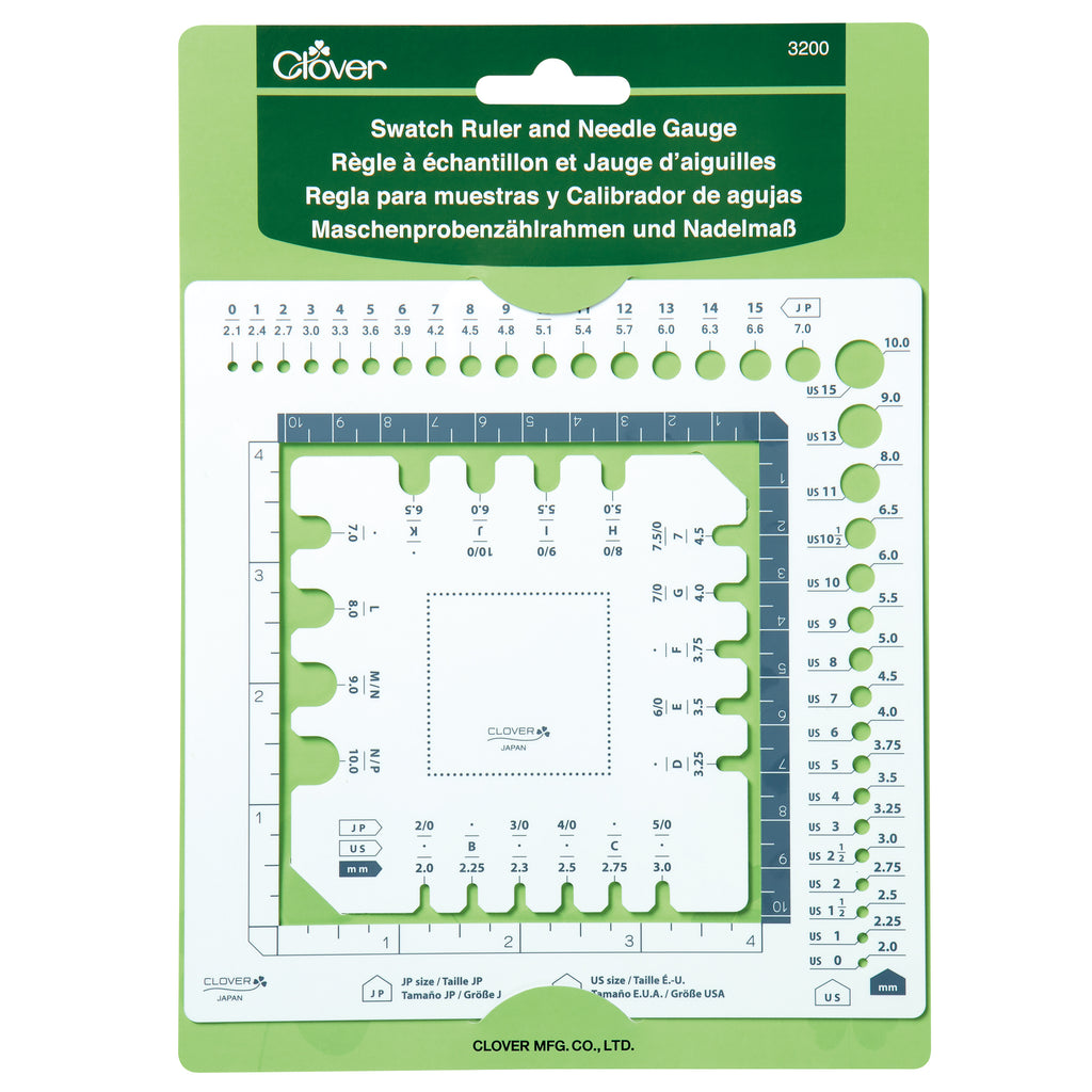Swatch Ruler and Needle Gauge