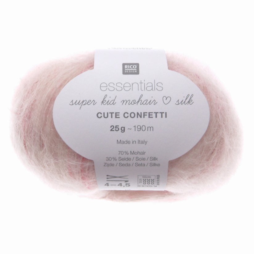 Rico Essentials Super Kid Mohair Loves Silk Cute Confetti 25g