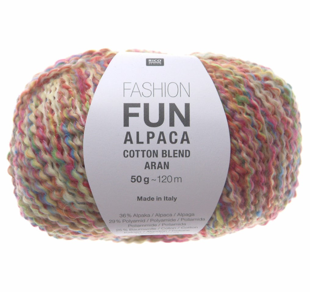 Rico Fashion Fun Alpaca Cotton Blend Aran 50g