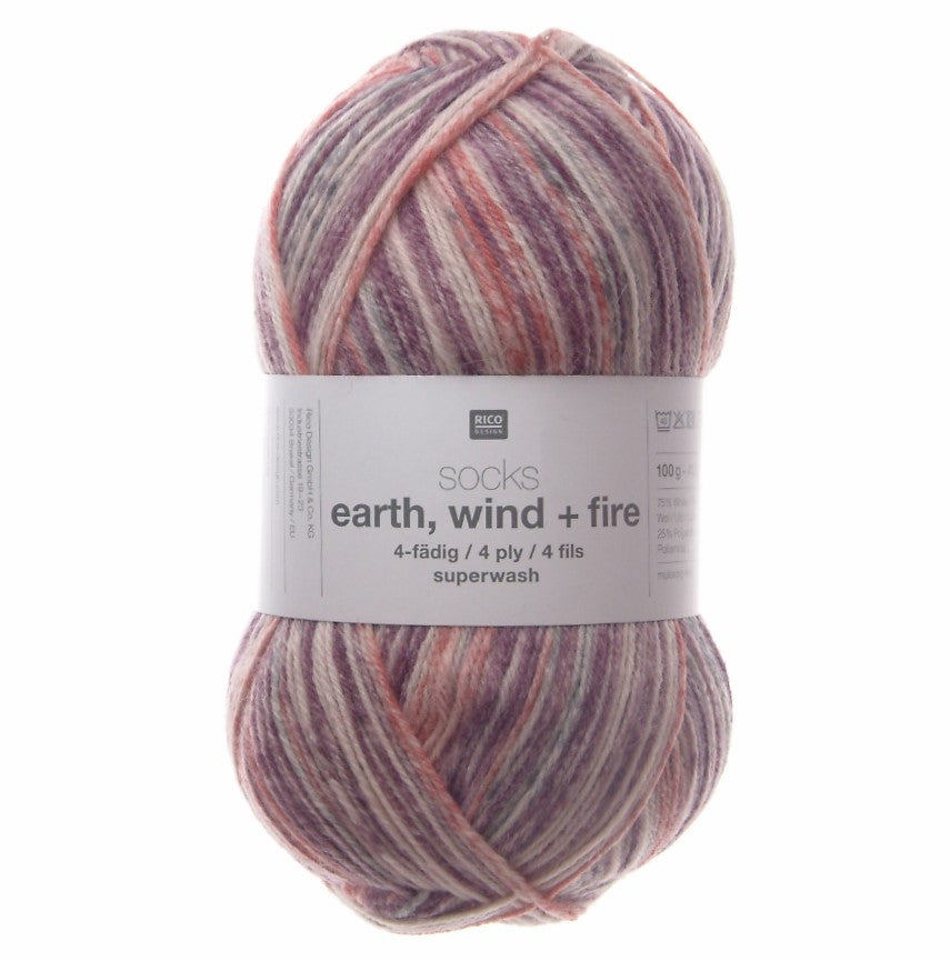 Rico Socks Earth Wind Fire 4ply 100g