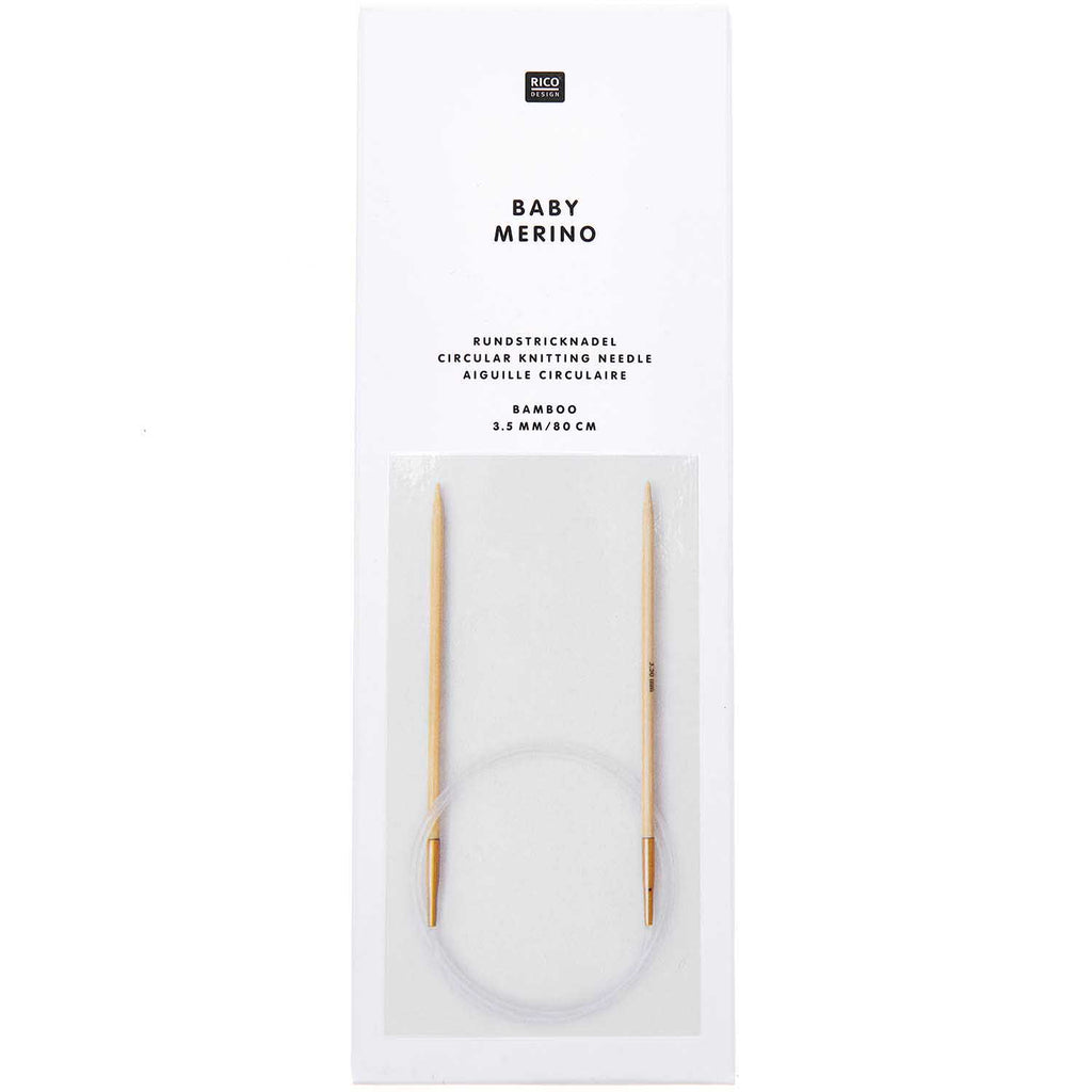 Rico Baby - Bamboo Circular Knitting Needle 3.5mm 80cm