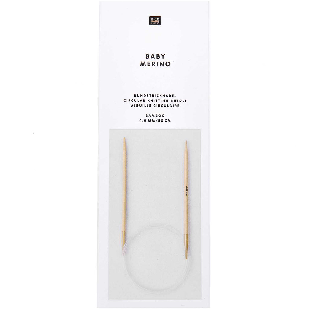 Rico Baby - Bamboo Circular Knitting Needle 4mm 80cm