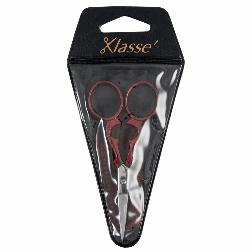 Scissors: Embroidery: Victorian: 9.6cm/3.75in: Red