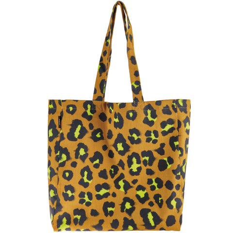 Rico Canvas Tote Bag - Acid Leo Caramel