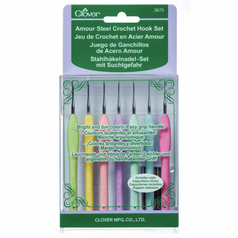 Clover Amour Crochet Hook Set 0.6mm - 1.75mm