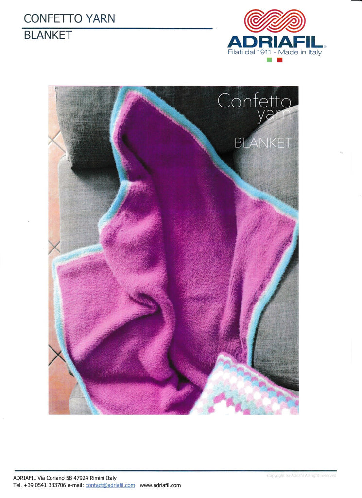 Adriafil Pattern Blanket - Confetto