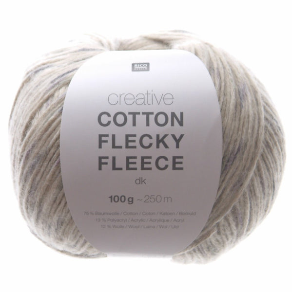 Rico Creative Cotton Flecky Fleece DK 004 Rainbow 