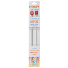 Childrens Knitting Needles: Aluminium: 18cm