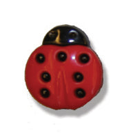 15mm: Ladybird Shank Button