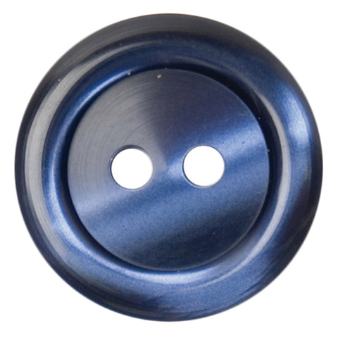 20mm Button: 2 hole: Navy