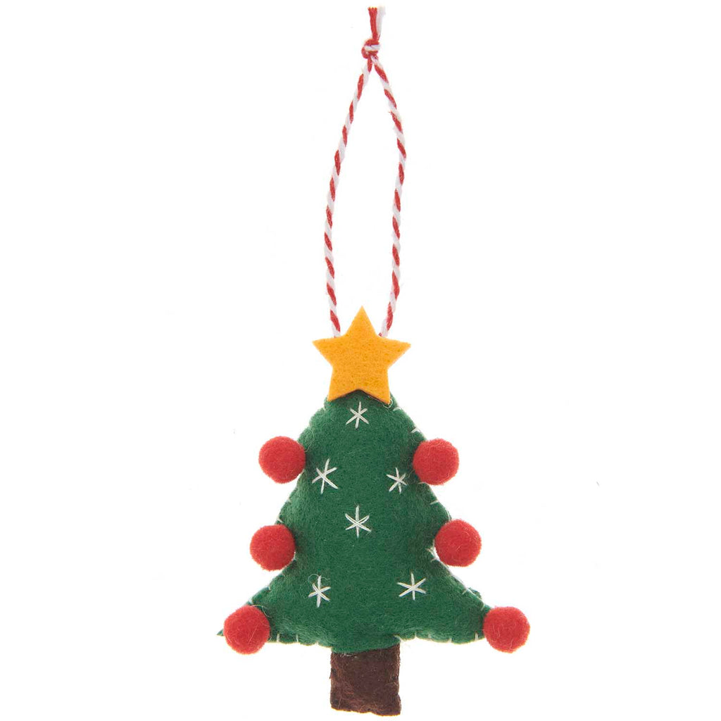 Rico Felt Green Christmas Tree - Hanging Decoration