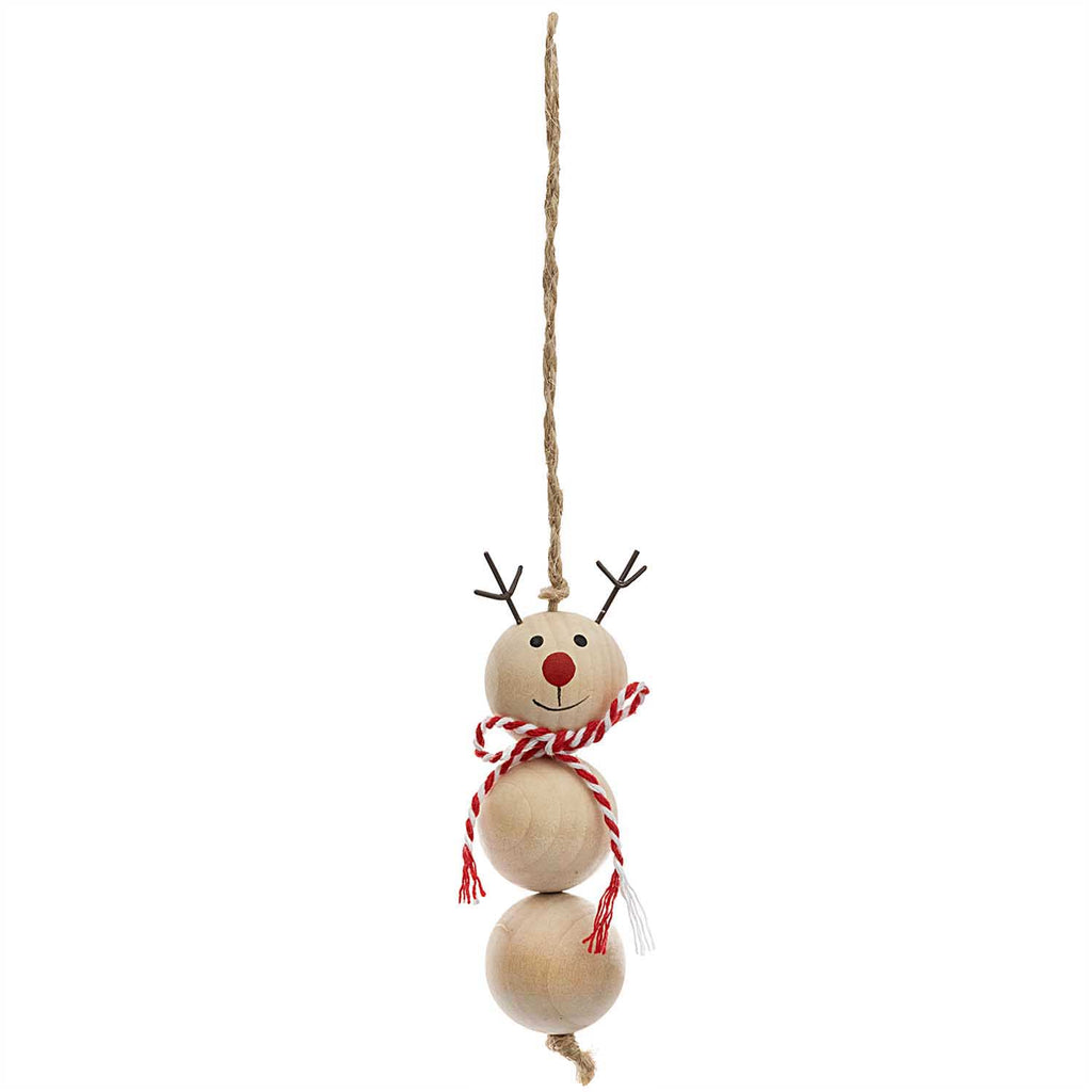 Rico Wooden Reindeer - Hanging Decoration