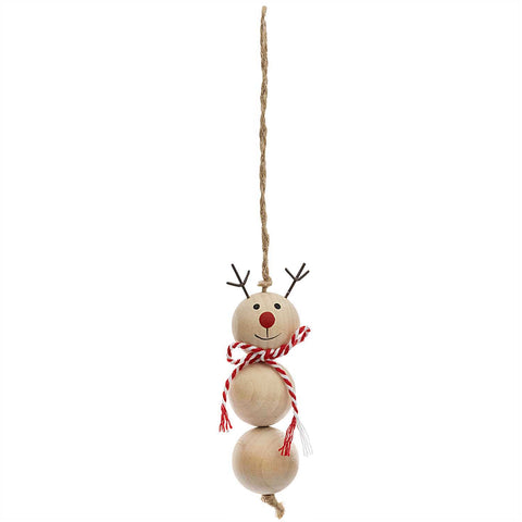 Rico Wooden Reindeer - Hanging Decoration