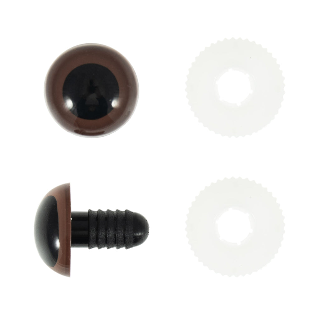 Toy Eyes - Brown - 10.5mm