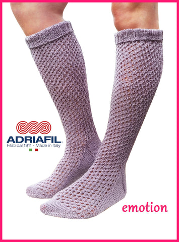 Adriafil pattern - 'Emotion' Knee High Socks - Calzasocks