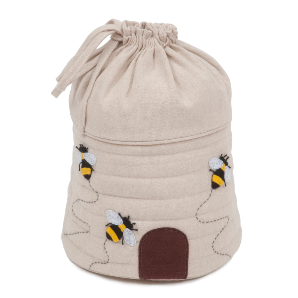 Craft Bag - Drawstring - Bee Hive Design