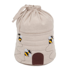 Craft Bag - Drawstring - Bee Hive Design