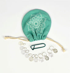 The Mindful Collection - Stitch Markers - Chakra - Sterling Silver Plated