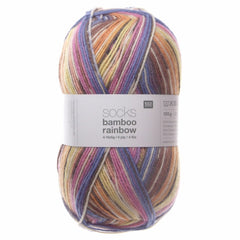 Rico Socks Bamboo Rainbow 4ply 100g