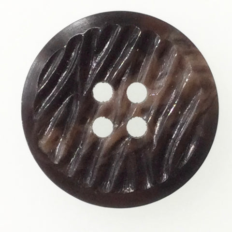 19.5mm Brown 4 Hole Button