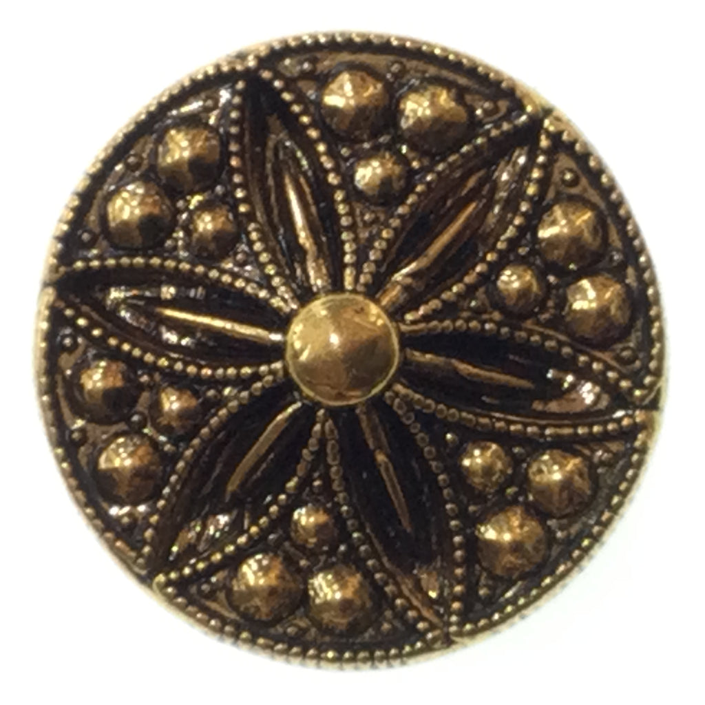 19mm Antique Gold Effect Shank Button
