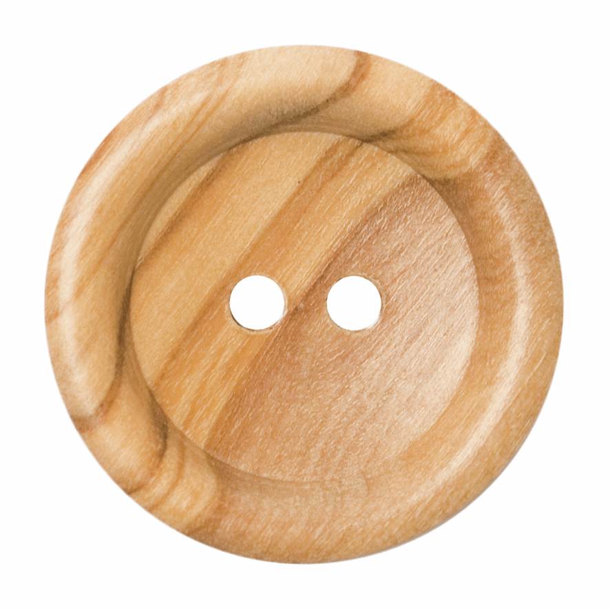 28mm 2-Hole Wooden Button