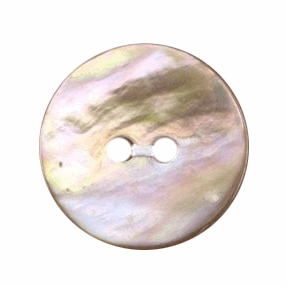 17mm Agoya Shell Carded Button: Mother of Pearl: Pack of 3