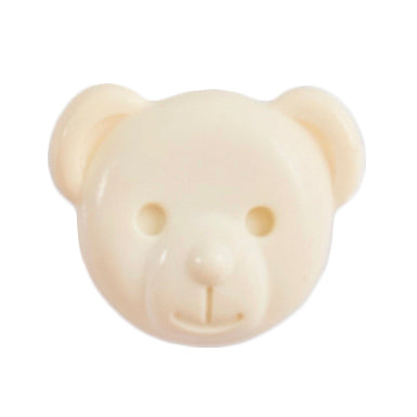15mm Cream Teddy Bear Button