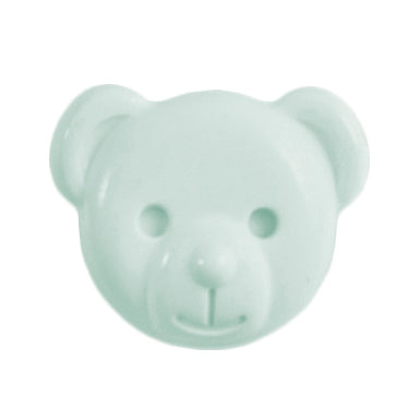 15mm Light Blue Teddy Bear Button