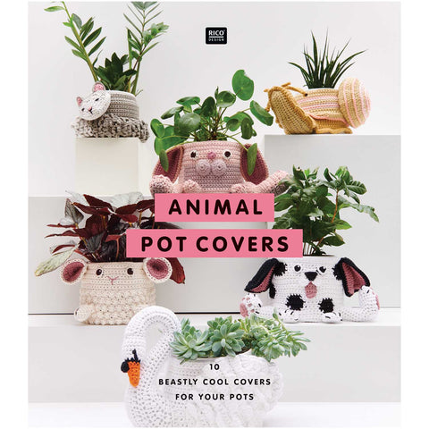 Rico Design Animal Pot Covers Pattern Book - Crochet