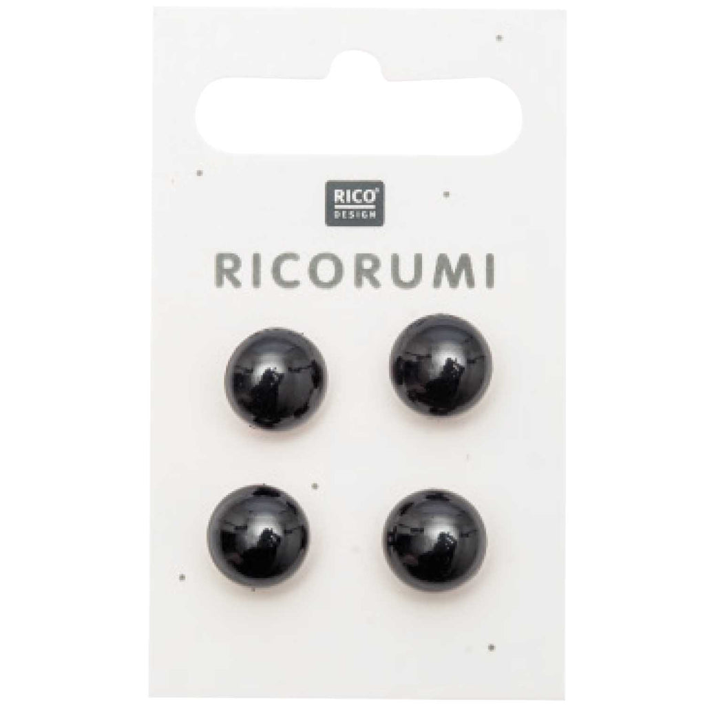 Rico Ricorumi Black-Brown Buttons 11mm