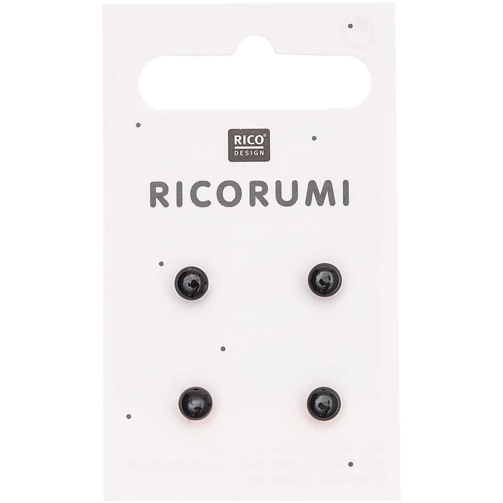 Rico Ricorumi Black-Brown Buttons 5mm