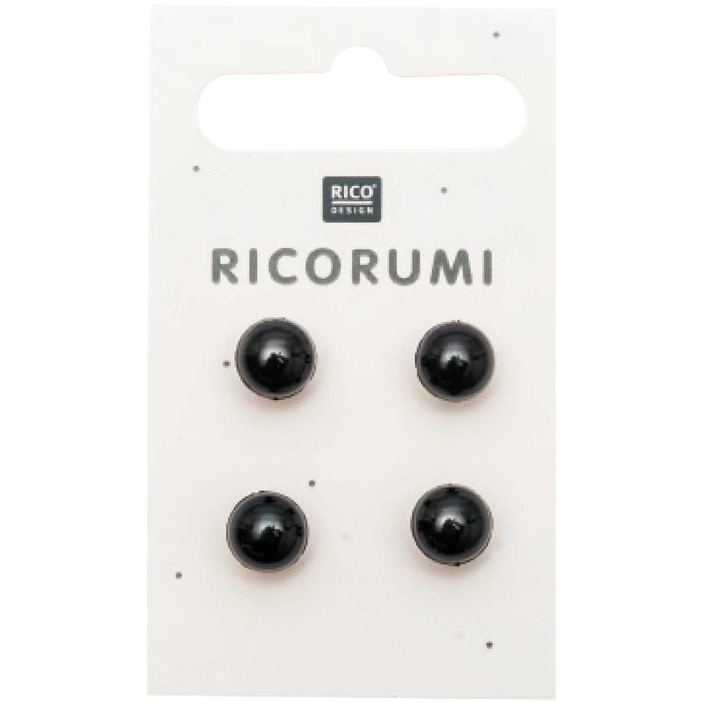 Rico Ricorumi Black-Brown Buttons 8.5mm