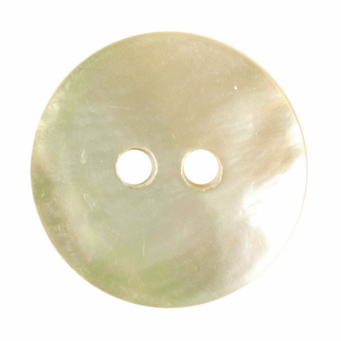 15mm Agoya Shell 2 Hole Button: Mother of Pearl