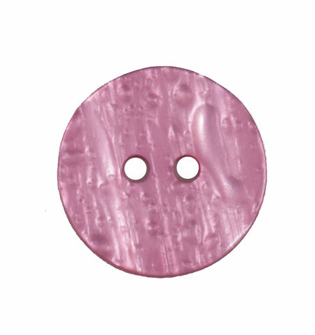 19mm Pink 2-Hole Textured Button