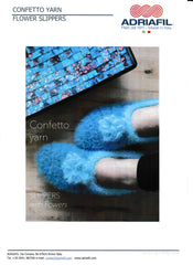 Adriafil Pattern Flower Slippers - Confetto