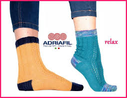 Adriafil pattern - 'Relax' Fancy Ribbed Socks - Calzasocks