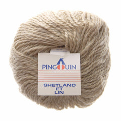 Vintage Pingouin Shetland et Lin Aran